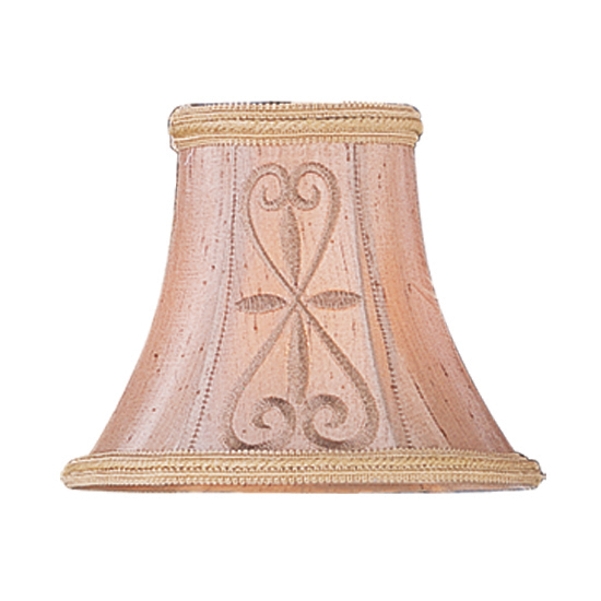 Livex Lighting S331 Chandelier Shade Hand Embroidered Silk Clip Shade
